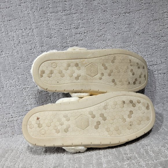 Vionic Karma Josephine Womens Size 9.5 Beige Faux Fur Round Toe Mule Slipper - Picture 8 of 9